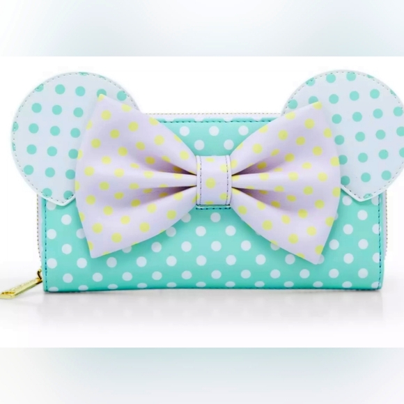 Disney Loungefly Other - NWT DISNEY LOUNGEFLY MINNIE MOUSE ZIP AROUND WALLET HARD TAG